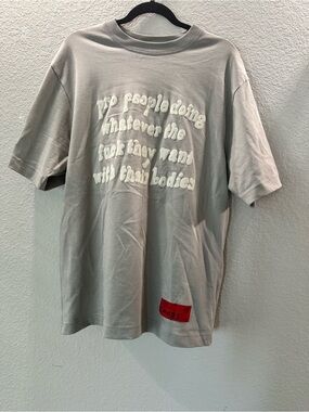 CHNGE Light Gray Graphic Tee- Pro People doing wtf they want with their bodies